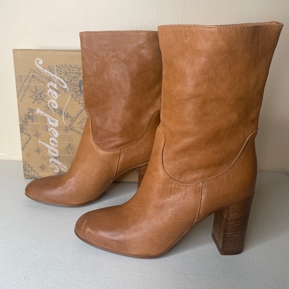 Free People Dakota Nappa Leather Boots EU38/US8 - Picture 4 of 16